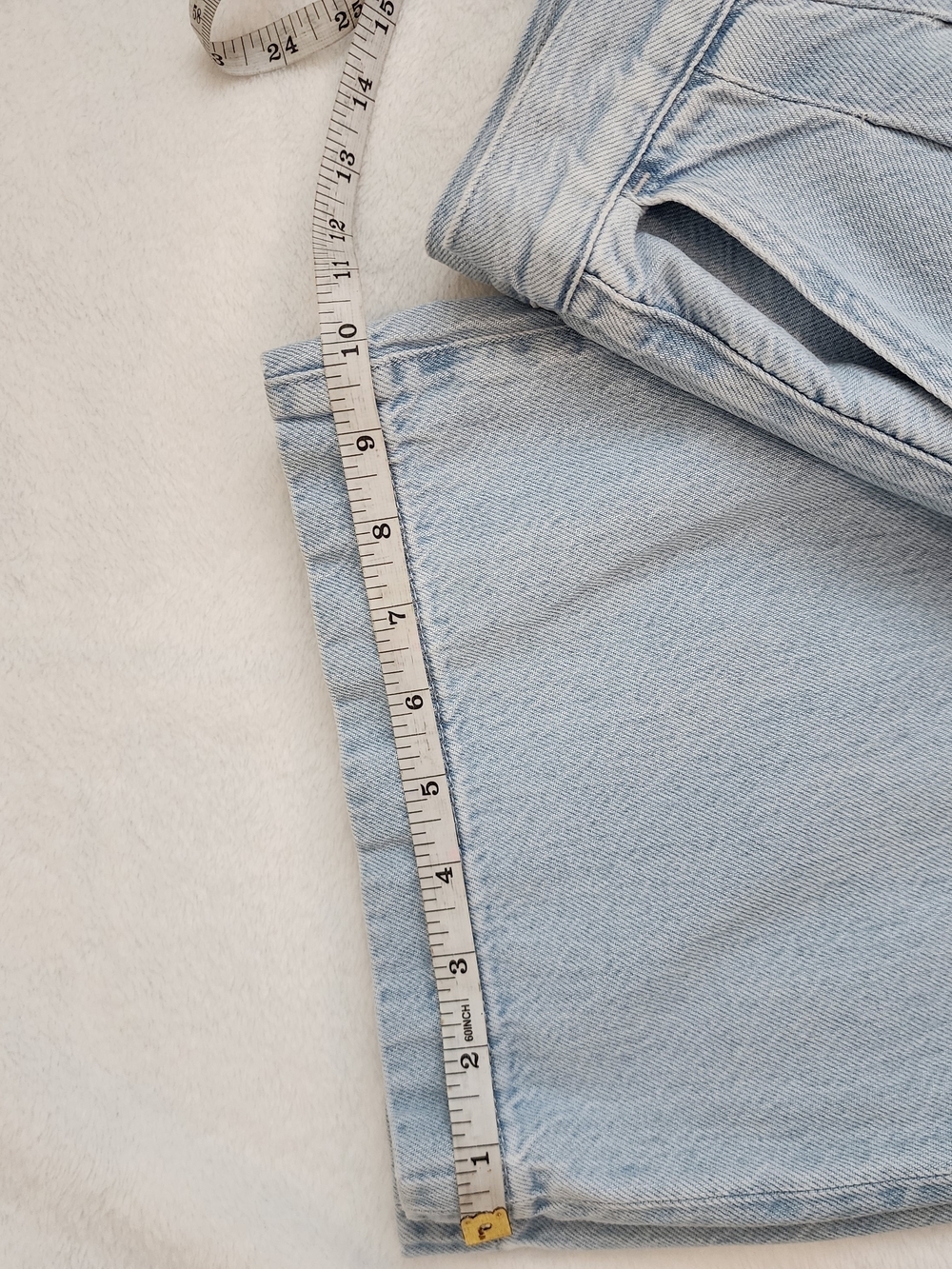 Madewell The Harlow Wide Leg Trouser Jeans Size 24 Light Wash High Rise - Picture 12 of 13